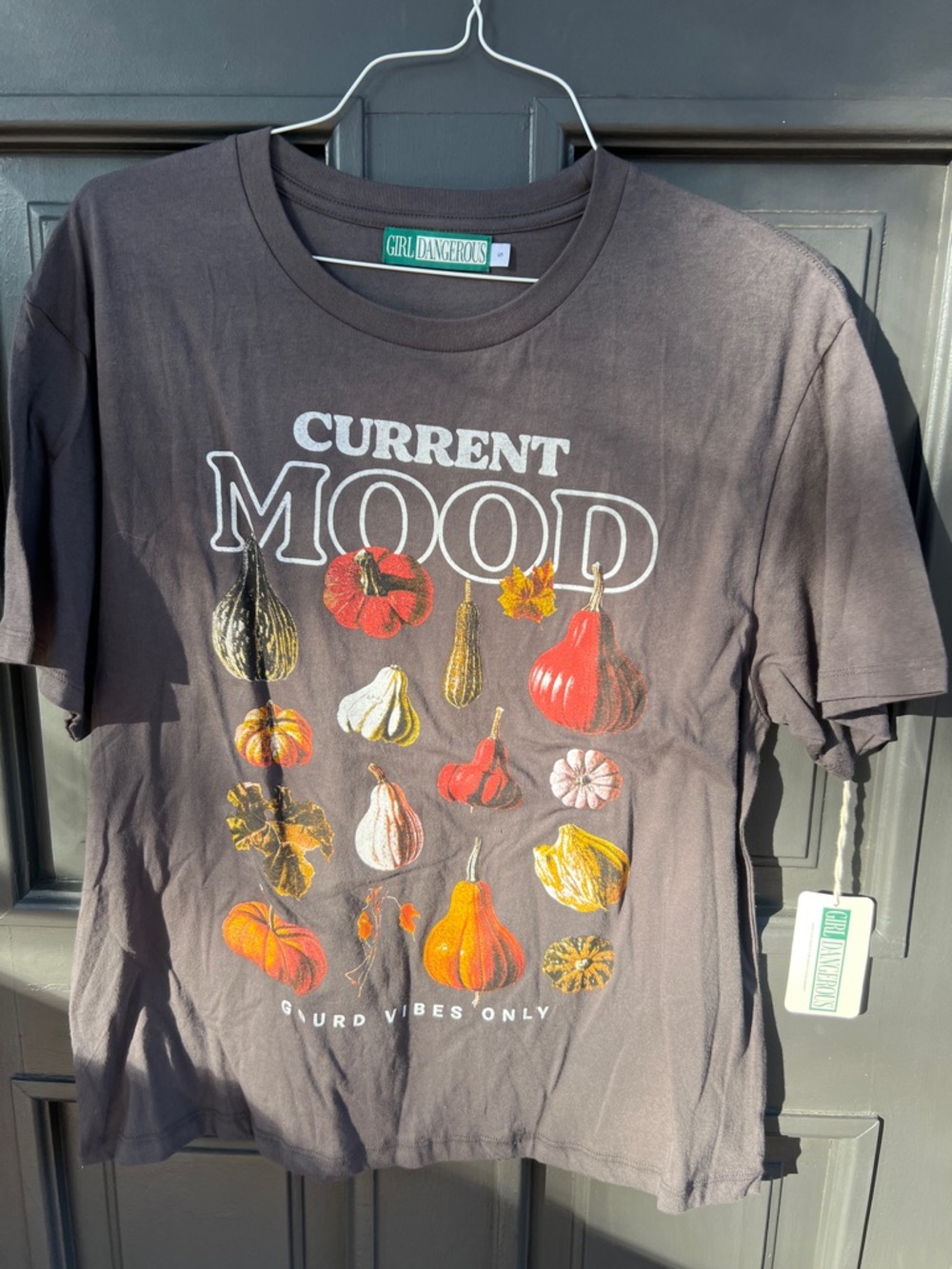 Girl Dangerous Black "Current Mood" Short Sleeve Tee